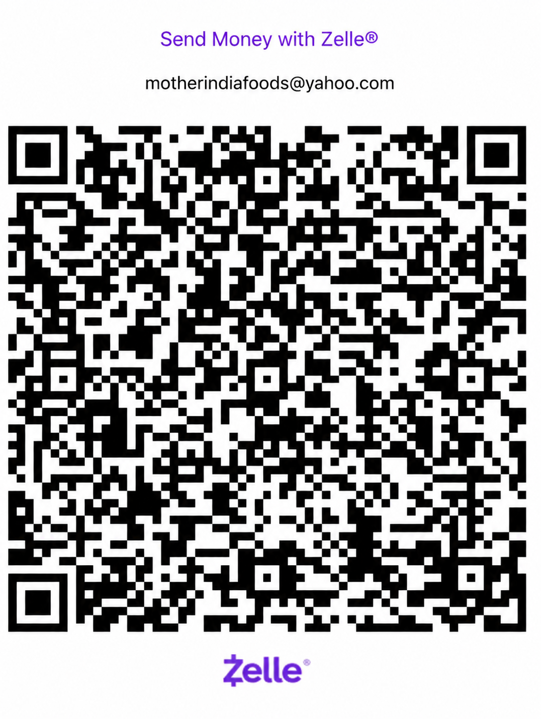 Zelle QR Code